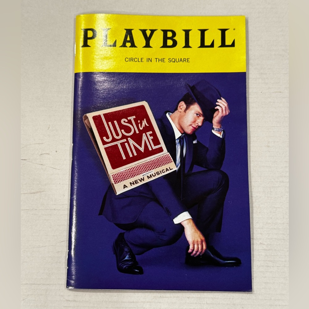 Just In Time Broadway Musical Playbill Jonathan Groff Sarah Hyland October 2025